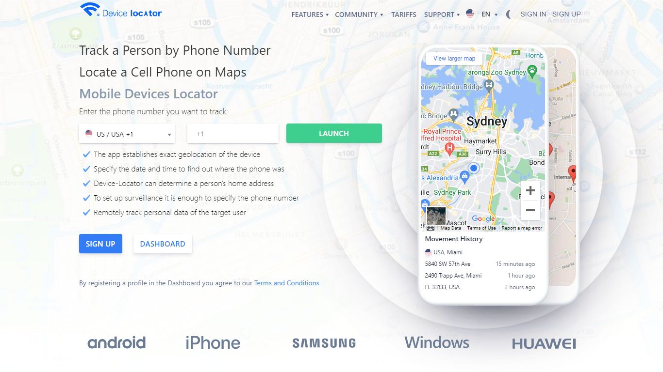 Track a person by phone number online | Device-locator